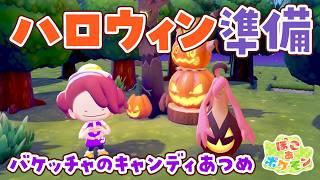 【ぽこあポケモン】ハロウィンイベントの準備をするライブ🎃バケッチャのキャンディあつめ楽しみ！【建築/コンプ】