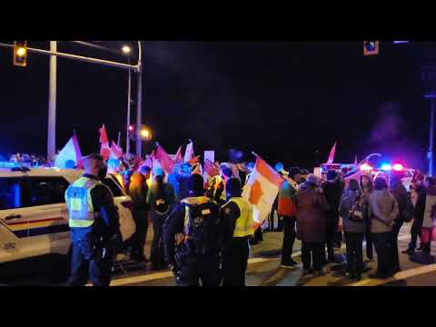 Surrey BC Freedom Convoy at Pacific Border Crossing Feb 12, 2022 20220212 182034