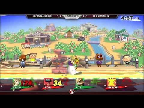 Smash 4 Versus Weekly 10/2/15 - Losers Qtrs - 8Bitman & Kipa vs Purple Guy & Vitamin