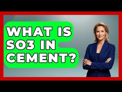 What Is SO3 In Cement? - Civil Engineering Explained