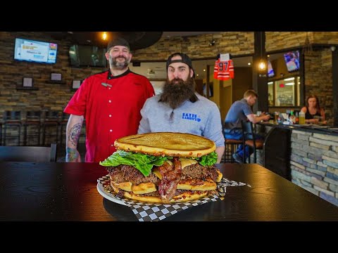 THE TOUGHEST CHALLENGE I'VE ATTEMPTED ALL YEAR! | THE 10LB 'BURGATORY' CHALLENGE | BeardMeatsFood
