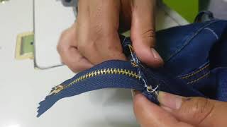 Como cambiar cierre de un pantalon en 15 min mesclilla jean vaquero