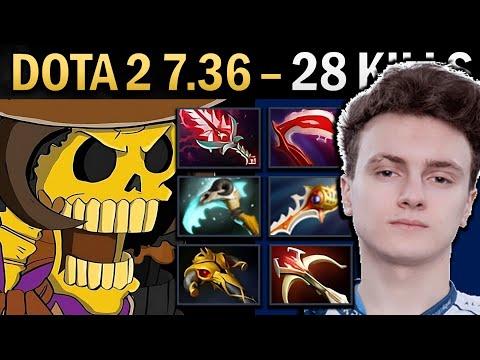 Clinkz Gameplay Miracle with 28 Kills and Rapier - Dota 2 7.36