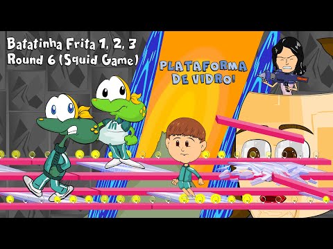 French Fries 1, 2, 3 of Round 6 (Squid Game) Against the Sapo Brothers on the glass platform