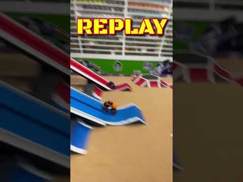 Toy MonsterJam Monster Truck Racing | Viewer request 233 | El Toro Loco 🆚 Blue Thunder Ride Trucks