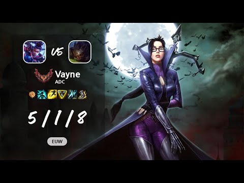 Vayne ADC vs Kog'Maw - EUW GrandMaster Patch 13.13