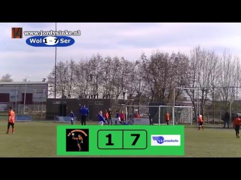 Voetbal Wolfaartsdijk E1 - Serooskerke E1  5 maart 2016
