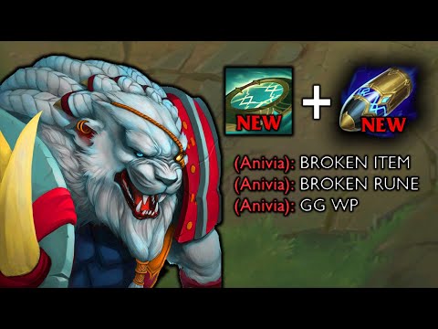 TOTAL RENGAR DOMINATION - NEW RUNE + NEW ITEM (FIRST STRIKE + AXIOM ARC)