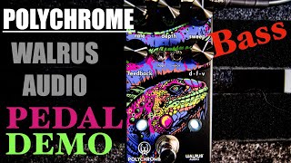 Effect Pedal Demo BASS: Polychrome Walrus Audio Analog Flanger - Effect Pedal Playthrough With Text