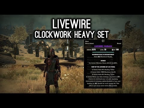 Livewire Heavy Armor New Set - Clockwork City DLC