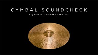 Video thumbnail for PAISTE CYMBAL SOUNDCHECK - Signature Power Crash 20" by Paiste Cymbals