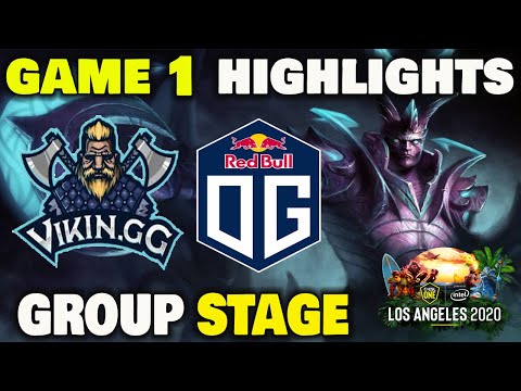 VIKIN.GG VS OG Game 1 Highlights ESL ONE Los Angeles 2020 Group Stage