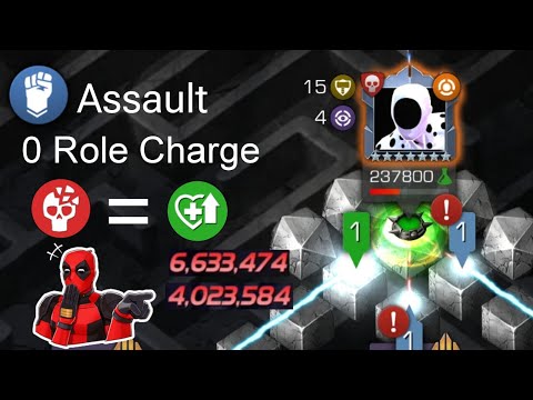 No Role Charge No Problem😆 | Deadpool X Force Assault Nightmare Raid | MCOC Indonesia