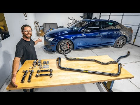 Audi S4 Sway Bar Kit Install, Handles Much Better!