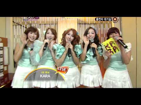 110916 KARA - Back Stage  [Music Bank Comeback Stage]