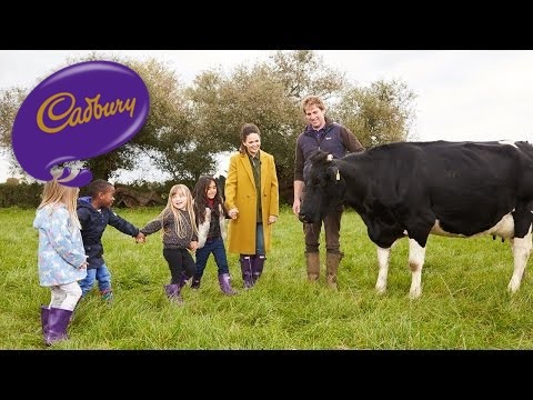 On the farm with Giovanna Fletcher and Cadbury Dairy Milk Buttons