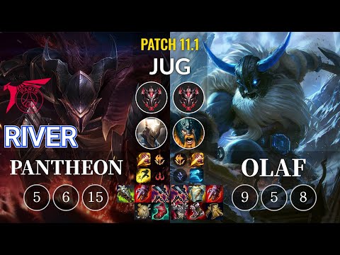 TLN River Pantheon vs Olaf Jungle - KR Patch 11.1