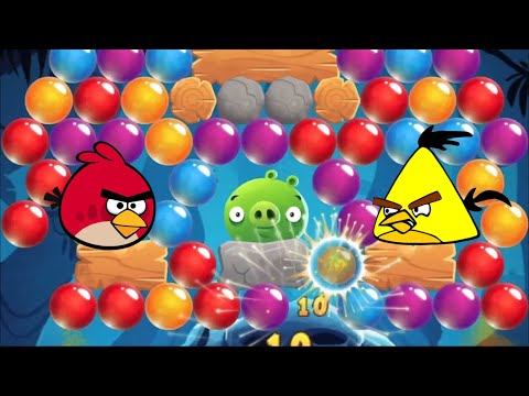 AB POP Angry Birds Level 322-325 game play hard level Win Win with high score!