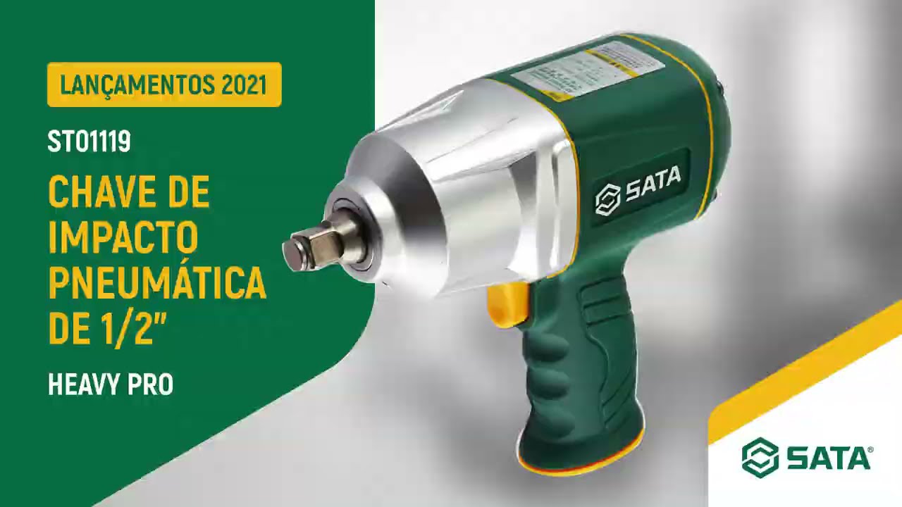 Chave de Impacto Pneumática de 1/2 Heavy Pro SATA - ST01119
