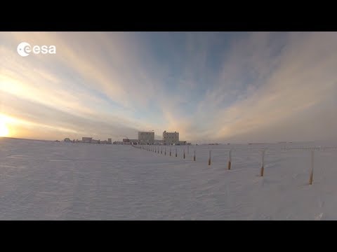 Winter at the Concordia station in Antarctica