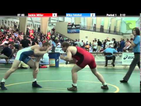 Men`s Freestyle 97 KG Jackie Miller vs. Mike Fetchet