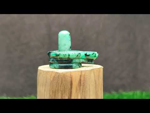 Shivling in Emerald Gemstone video
