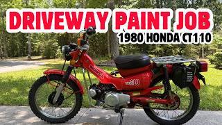 Driveway Paint Job TRANSFORMS This Honda CT110