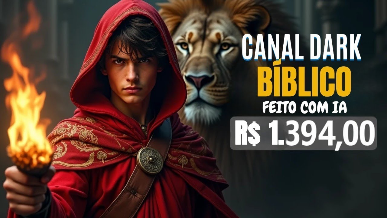 CANAL DARK BÍBLICO FEITO COM IA FÁCIL MONETIZA RÁPIDO PARA GANHAR DINHEIRO NO YOUTUBE
