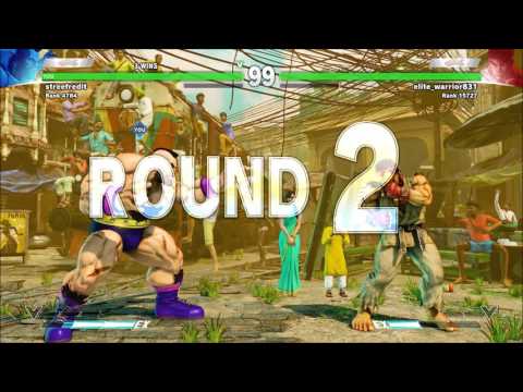 Street Fighter V (Beta 3) Zangief vs Ryu (elite_warrior831) *1080p 60FPS*