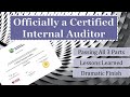 I Passed CIA Exam Parts 1, 2 & 3!  // How I Became a Certified Internal Auditor