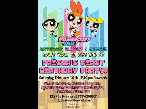 Prisca’s 1st Year - Power Puff Theme ~Bday Bash Movie!