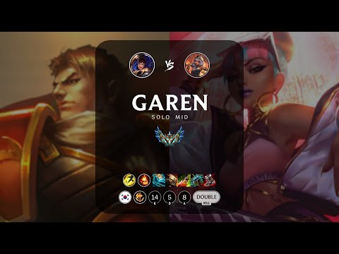 Garen Mid vs Qiyana - KR Challenger Patch 14.3