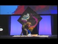 Incredible Upside Down Speed Painter Entertainer Michael Ostaski On TV