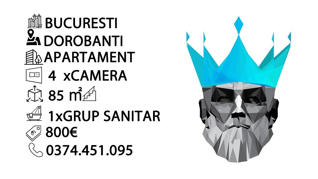 Tur video Dorobanți | 4 camere | Centrală proprie | Pet Friendly | Bloc Izolat |Decomandat