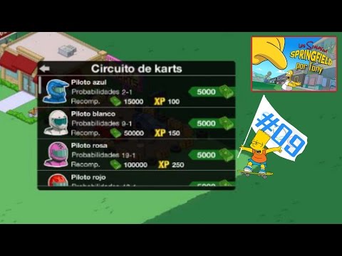 Los Simpson Springfield "Los Juegos, Cap. 9 - Las Apuestas en el Circuito de Karts" por Tony