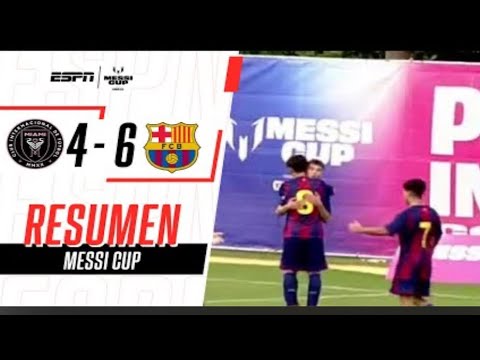 Inter Miami U16 vs Barcelona U16 4-6 - All Goals & Extended Highlights - Messi Cup 2025 