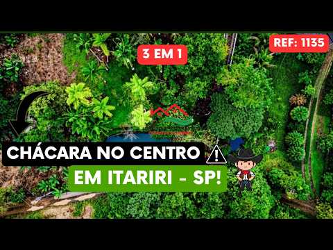 REF. 1135, CHACARA NO CENTRO EM ITARIRI - SP, ACEITA PERMUTA!
