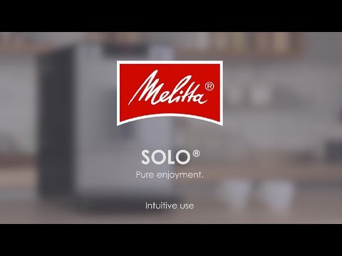 MELITTA automatinis kavos aparatas E950-101 solo, juoda-sidabro spalva video