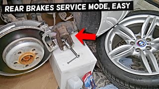 BMW HOW TO PUT ELECTRONIC PARKING BRAKE IN SERVICE MODE BMW F10 F11 528i 535i 520i 530i 550i 518d