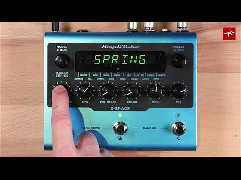 Sound Demos: AmpliTube X-SPACE reverb pedal - part of the AmpliTube X-GEAR guitar pedals line