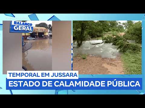 Estado de calamidade em Jussara: 500 famílias ficam desabrigadas devido a fortes chuvas