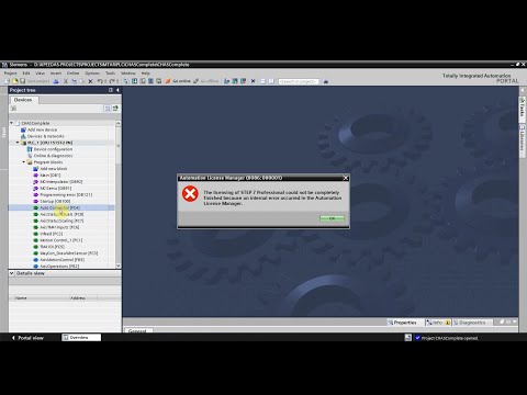 The licensing of step 7 basic could not be completely finished
