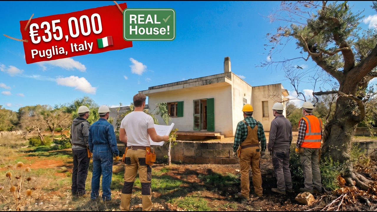 ONLY €35,000! 🇮🇹 This Villa in Puglia is REAL | AI Renovation Reveal