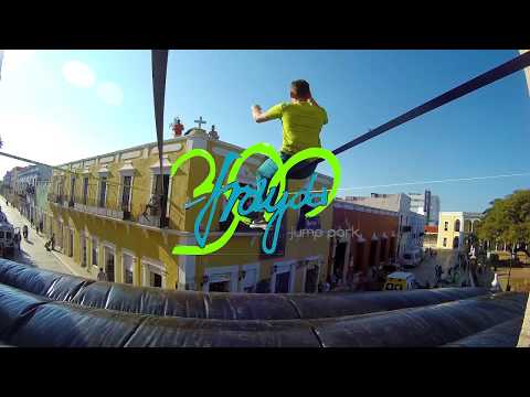 Filip Oleksik- Trickline competition 10m above the ground.