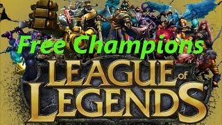 How to get free Champions in League of Legends - No Hack!