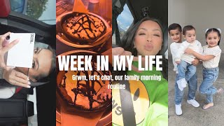 weekly vlog: (grwm, let’s catch up, mom life & our new morning routine)