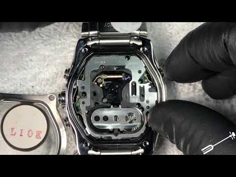 Разбор и замена батареи: часы Casio EFA120D-1AV Edifice