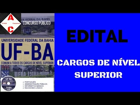 Edital Concurso UF-BA 2017 - Cargos de Nível Superior (Comum a Todos)