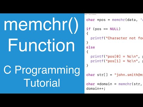 memchr() Function | C Programming Tutorial