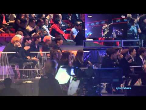 BTS & IKON ft. f(x) & Red velvet reaction to 2NE1 [MAMA] 2015 Fancams Part 2